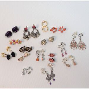 Vintage To Now Bulk Clip On Earrings 16 Pair Lot